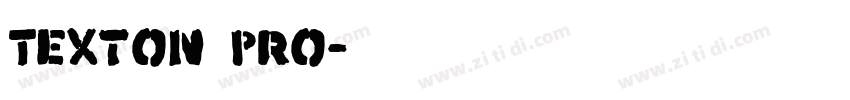 Texton pro字体转换